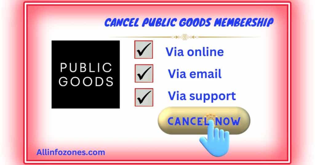 How to Cancel Public Goods Membership