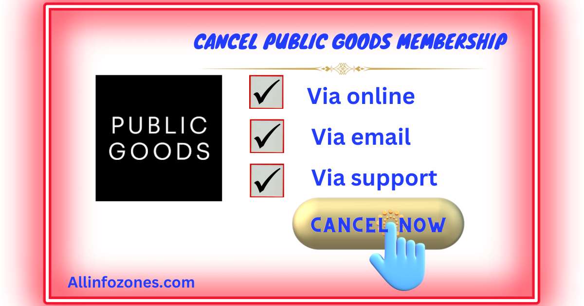 How to Cancel Public Goods Membership